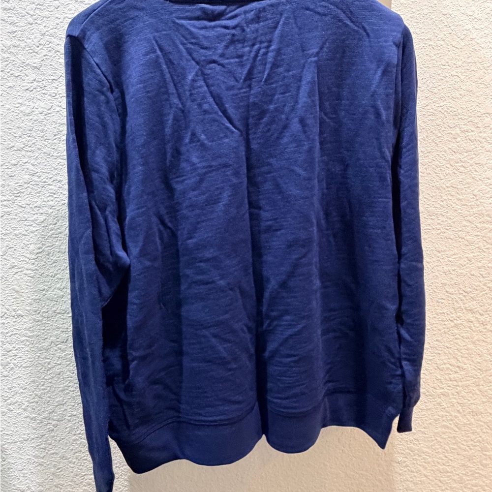 J. Crew Women's Navy Crewneck Sweater - Picture 2 of 4